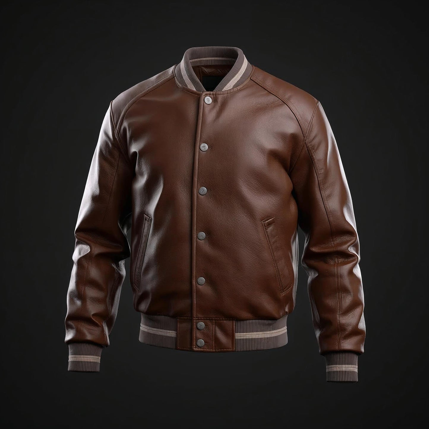Men’s Leather Varsity Jacket