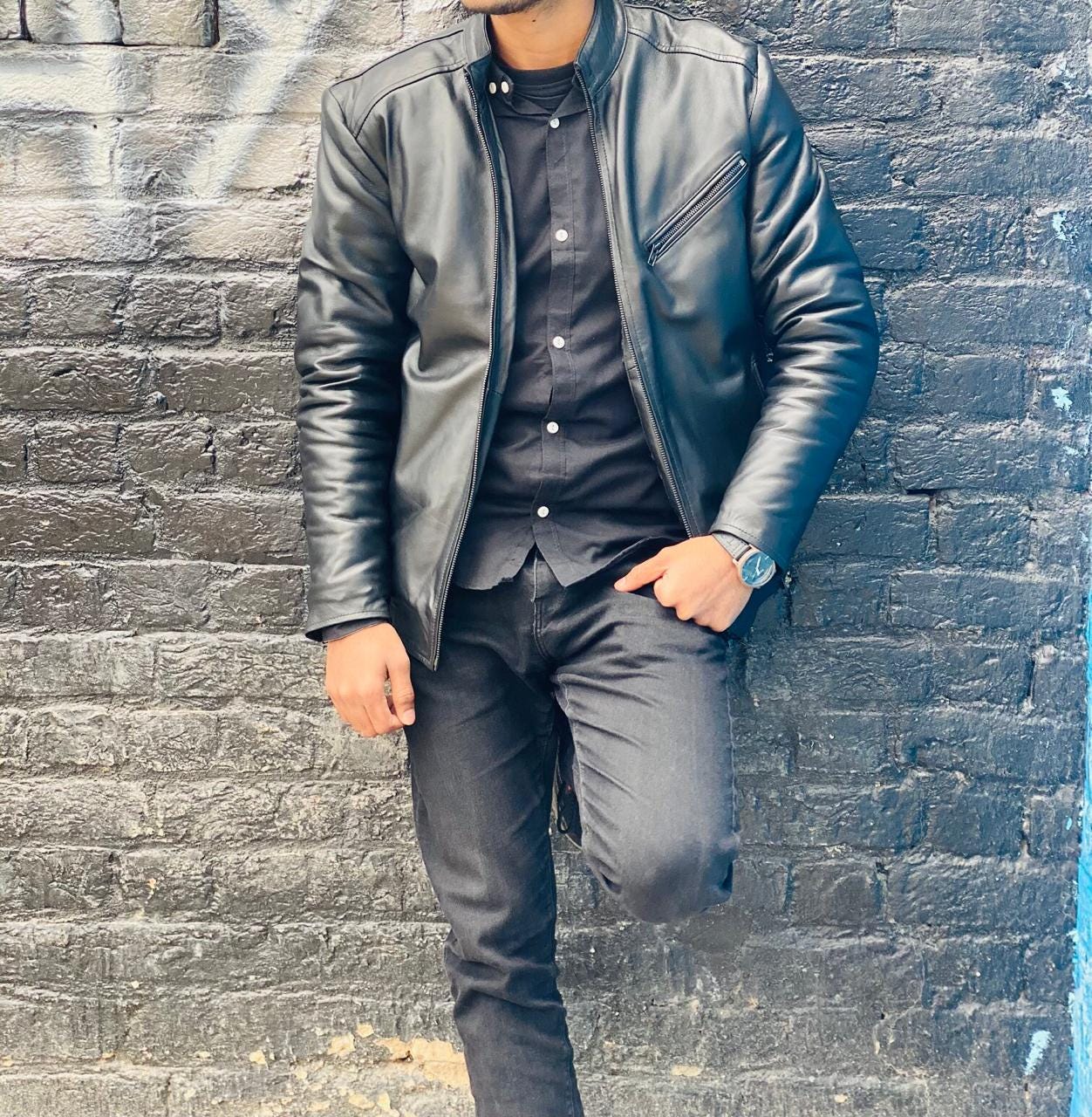 leather jacket in sheep leather for men & wom