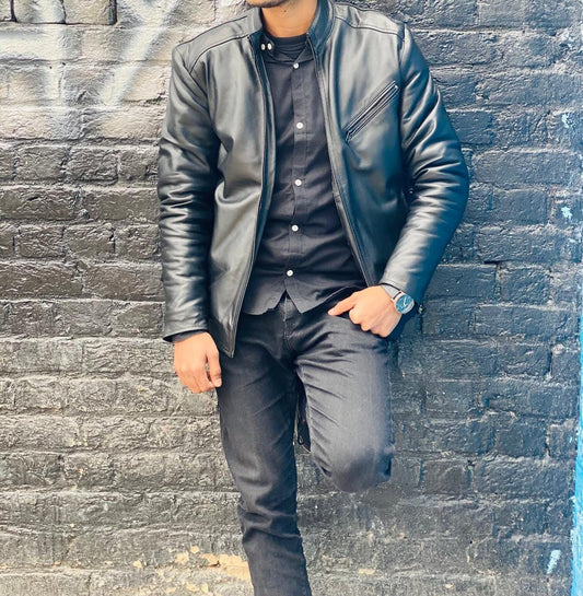 leather jacket in sheep leather for men & wom