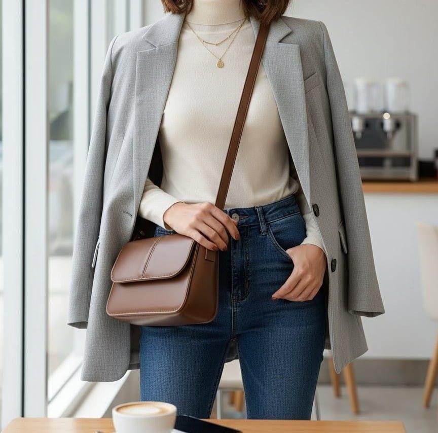 leather shoulder bag