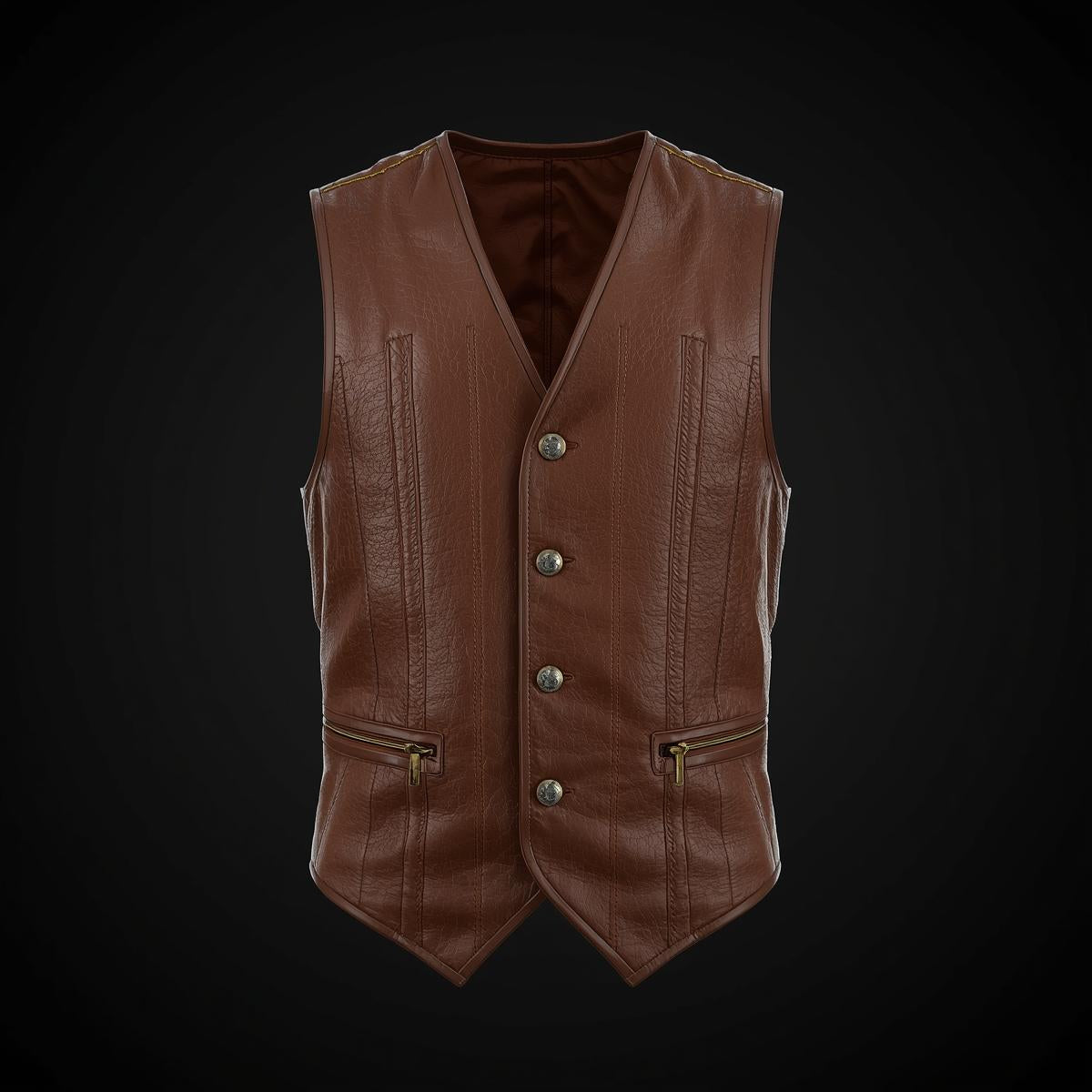 Men’s Classic Leather Vest