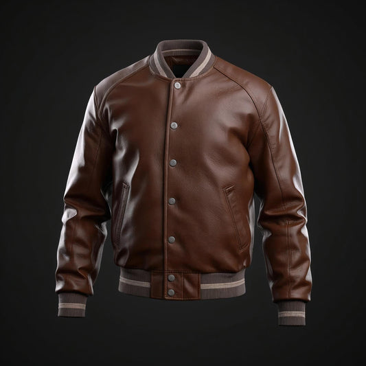 Men’s Leather Varsity Jacket