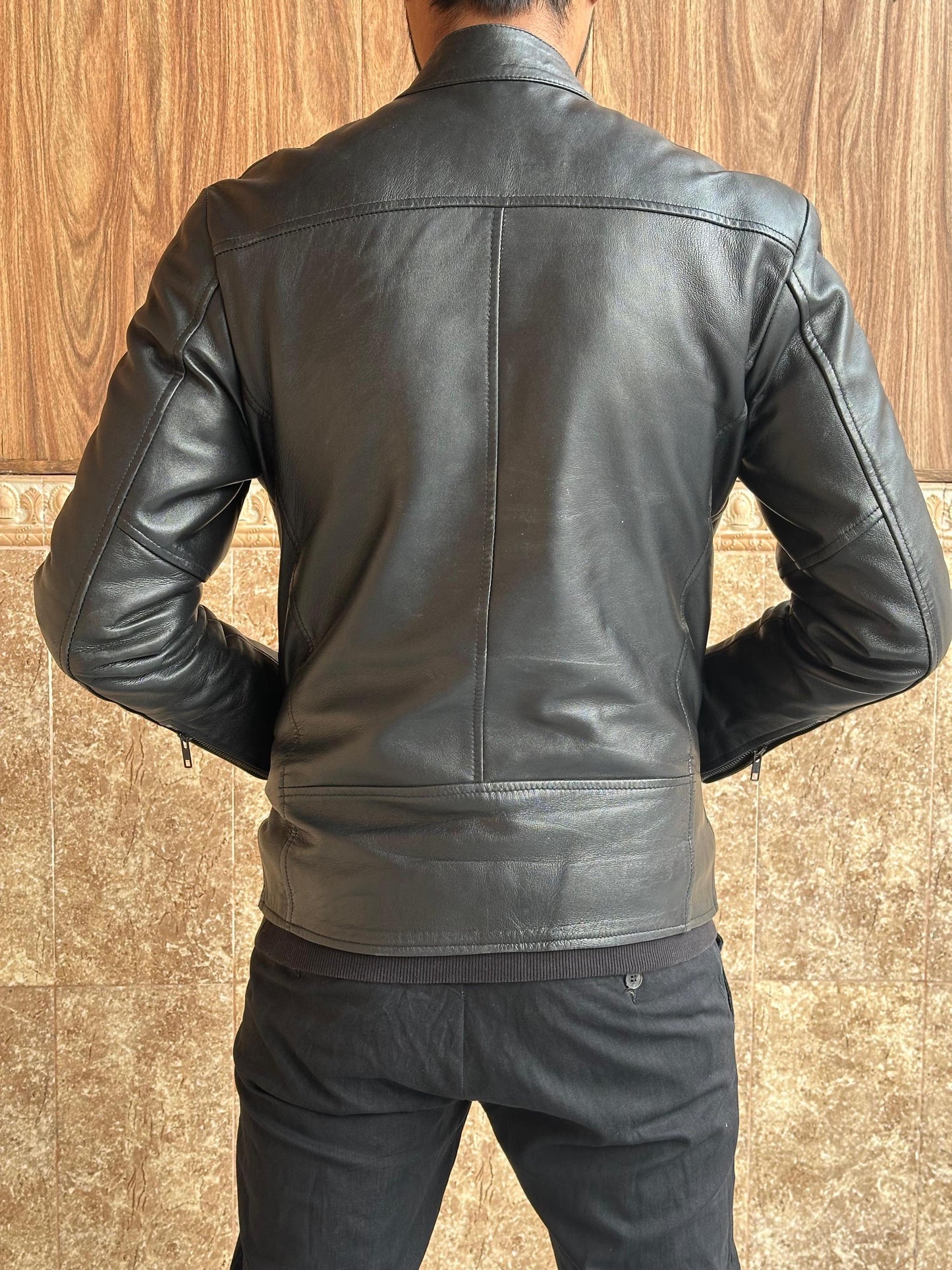 leather jacket in sheep leather for men & wom