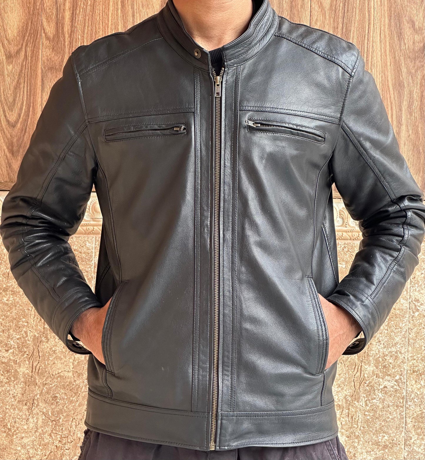 Goat Leather Jacket: Classic Style, Lightweight Design