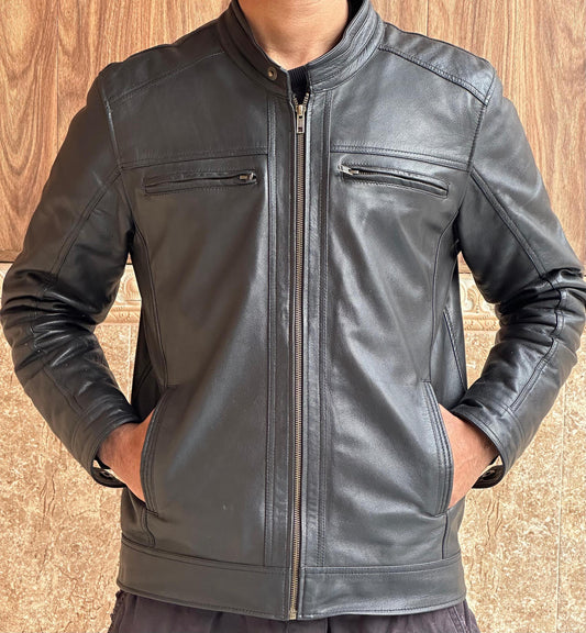 Goat Leather Jacket: Classic Style, Lightweight Design