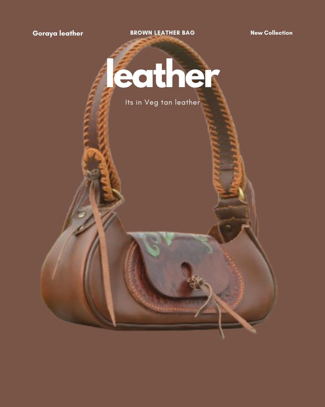 Handmade Bohemian Leather Satchel: Western Style Handbag
