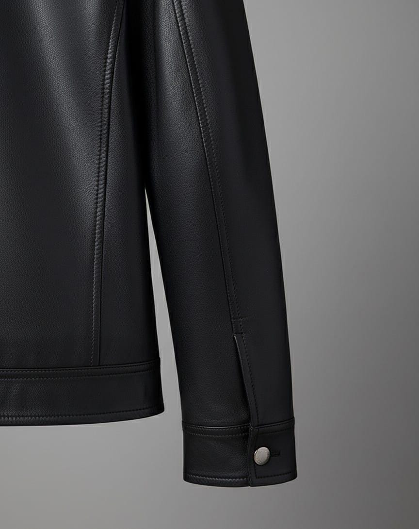 Handmade Sheep Leather Jacket: Men's Casual Outerwear