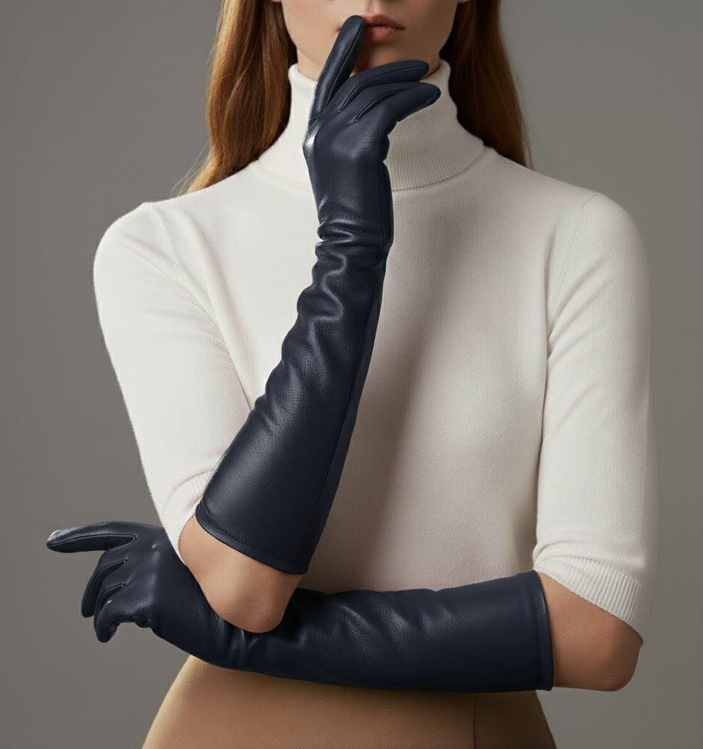 Handmade Sheepskin Opera Gloves - Long Evening Gloves