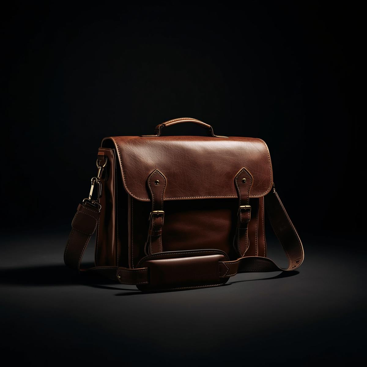 Leather Messenger Bag