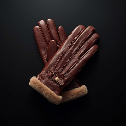 Winter Leather Luxe Gloves